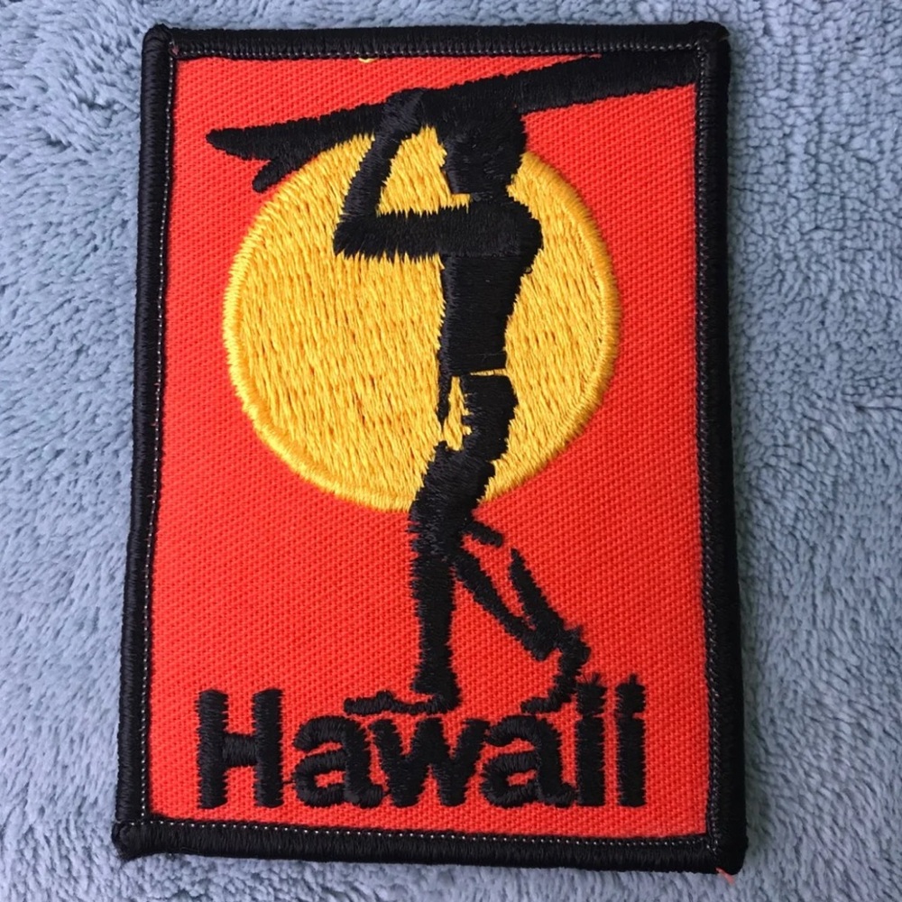 Hawaii letter embroidered clothing patch NEW